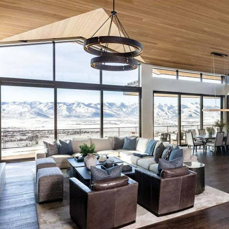 Vouvray Etched Metal Two-Tier Round Chandelier 36"