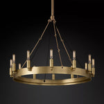 Camino Vintage Industrial Round Chandelier 26"