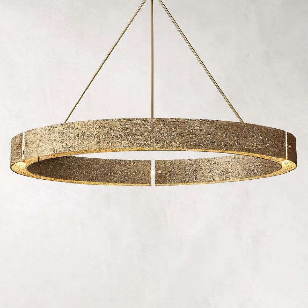 Vouvray Etched Metal Round Chandelier 60"