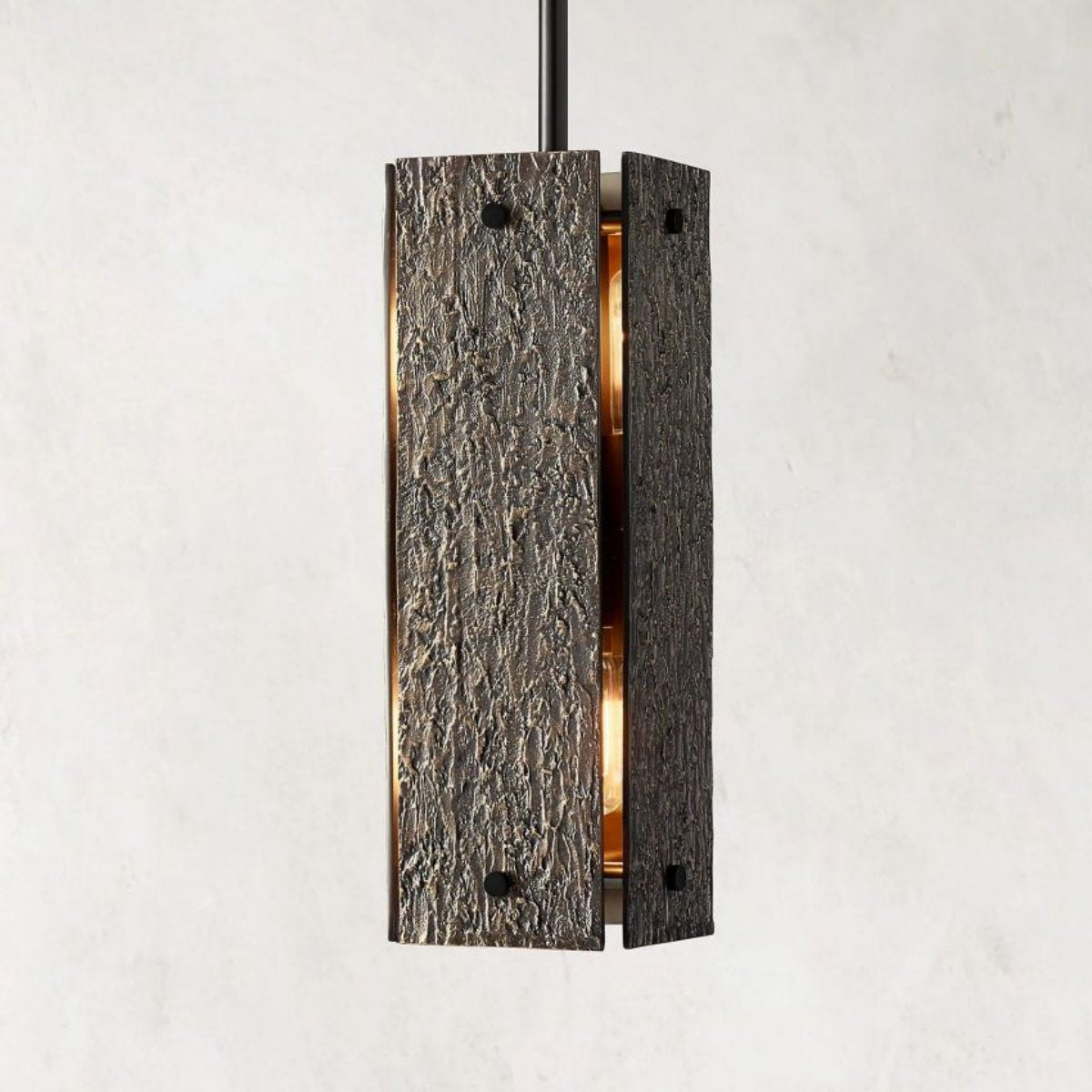 Vouvray Etched Metal Square Pendant Light