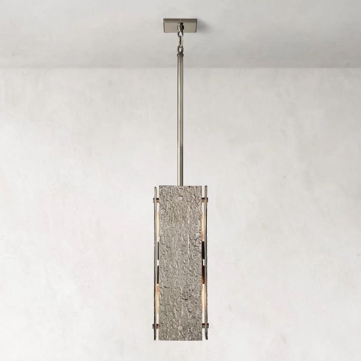 Vouvray Etched Metal Square Pendant Light