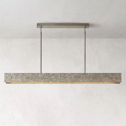 Vouvray Etched Metal Linear Chandelier 72"