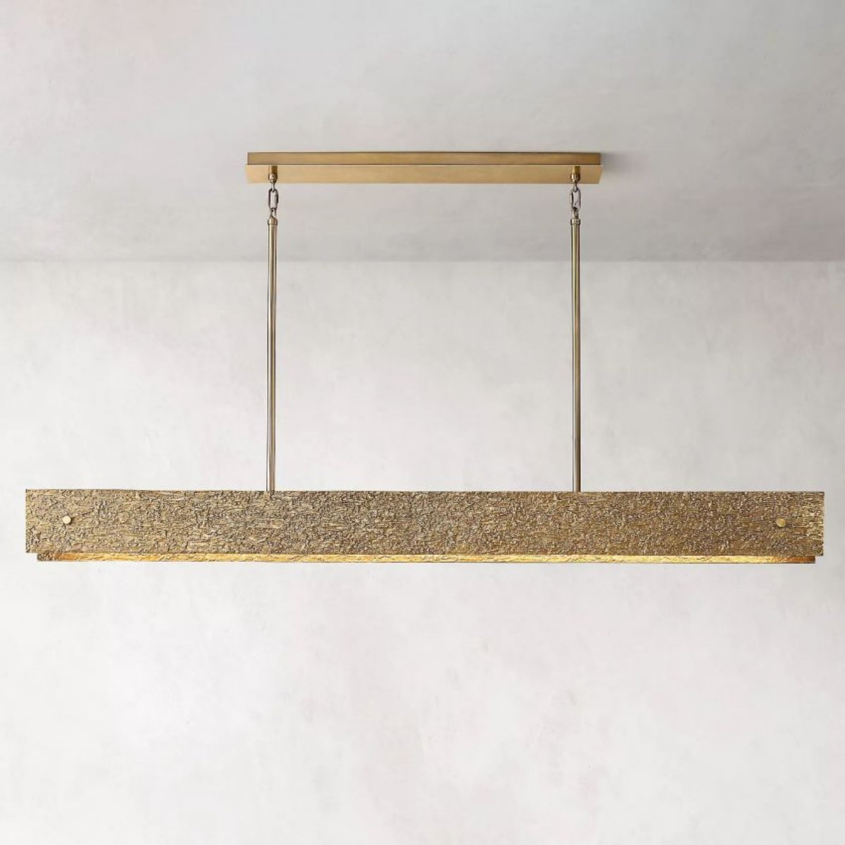 Vouvray Etched Metal Linear Chandelier 72"