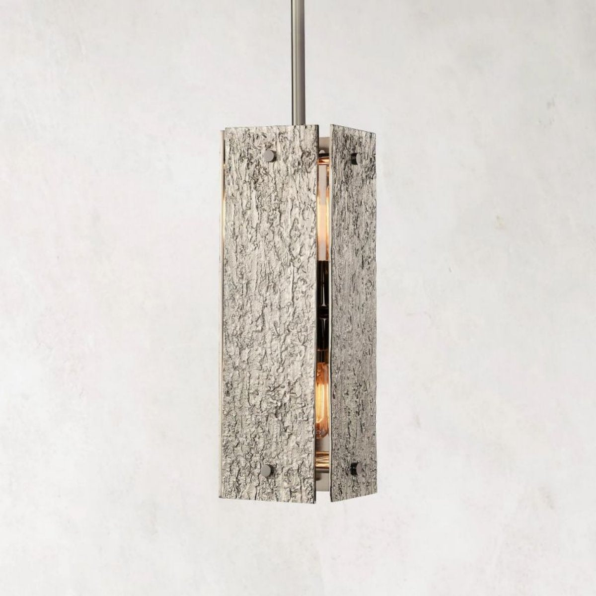 Vouvray Etched Metal Square Pendant Light