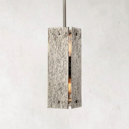 Vouvray Etched Metal Square Pendant Light