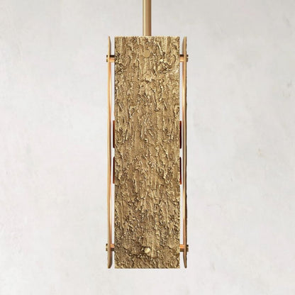 Vouvray Etched Metal Square Pendant Light