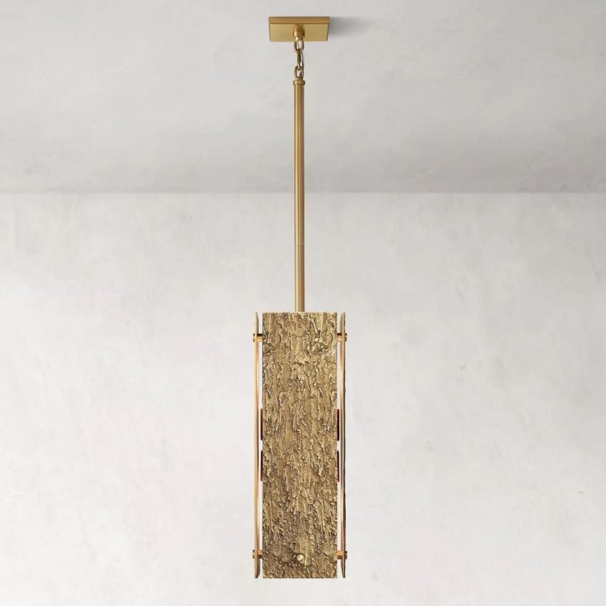 Vouvray Etched Metal Square Pendant Light