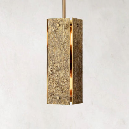 Vouvray Etched Metal Square Pendant Light