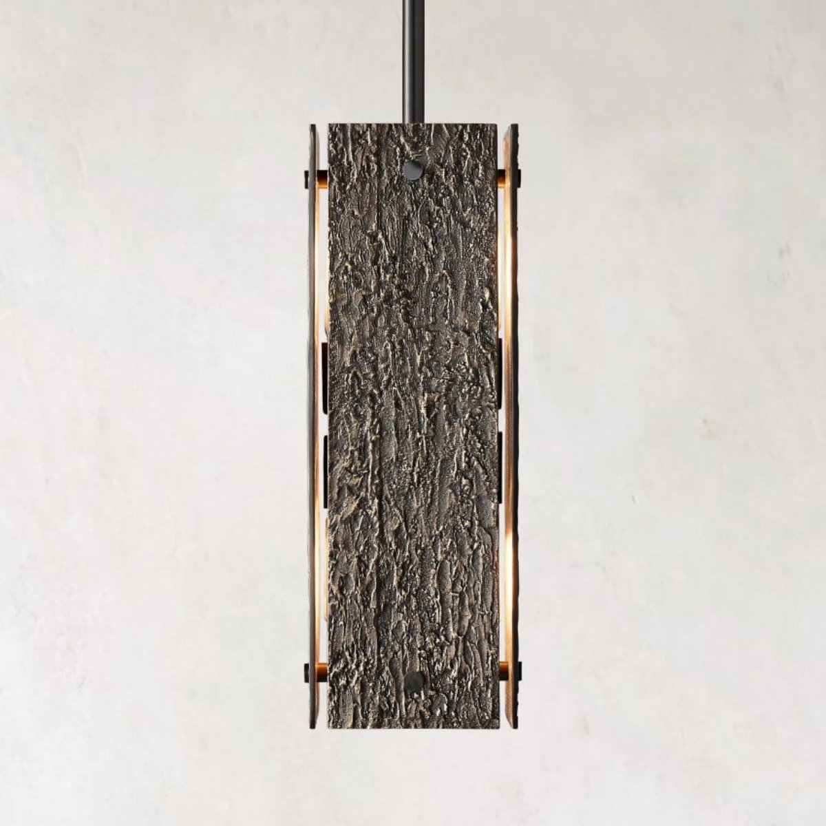 Vouvray Etched Metal Square Pendant Light