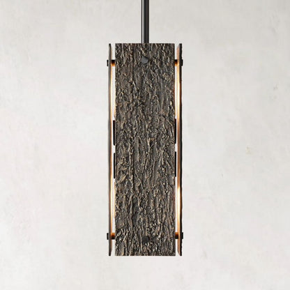 Vouvray Etched Metal Square Pendant Light