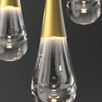 Water Drop Liquid Rectangle Chandelier