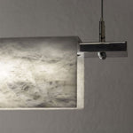 Alabaster Studio Folded Linear Chandelier