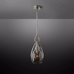 Botanist Crystal Flute Pendant Light