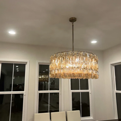 Chiara Murano Glass Round Chandelier 37"