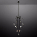 Hemisphere Delicate Crystal Round Chandelier 60"