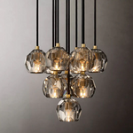 Boule De Radiant Crystal Cluster Chandelier 14"