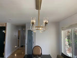 Arcachon Gear Crystal Rectangular Chandelier 72"