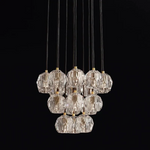 Boule De Radiant Crystal Cluster Chandelier 19"