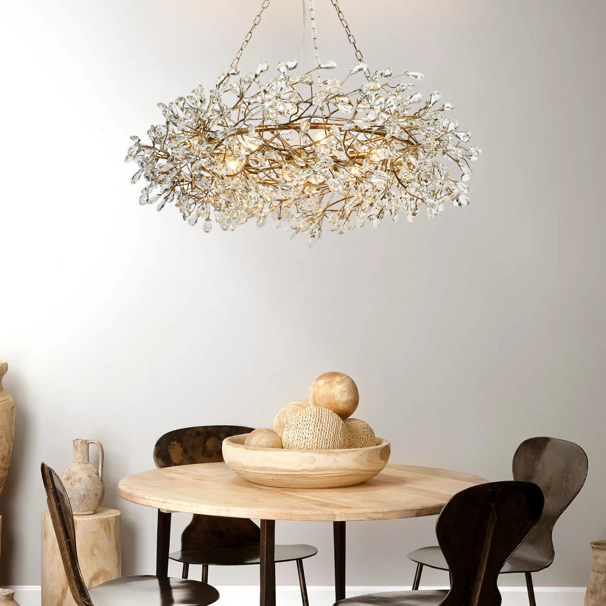 Fiore Sculpted Petals Crown Chandelier