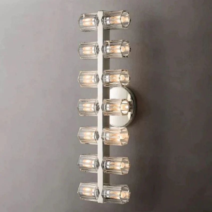 Arcachon Gear Crystal 14-Light Wall Sconce