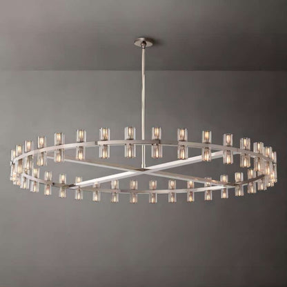 Arcachon Gear Crystal Round Chandelier 60"