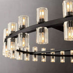 Arcachon Hexagon Crystal Round Chandelier 60"