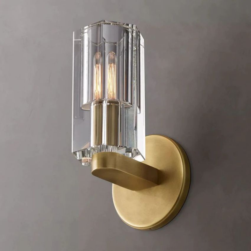 Arcachon Gear Crystal Wall Sconce