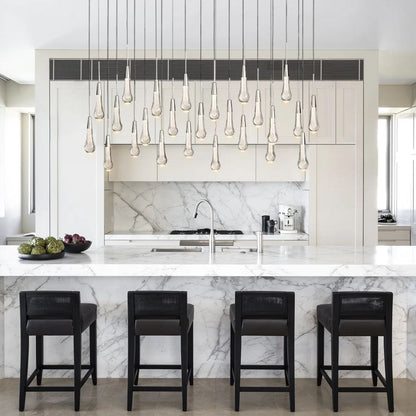 Soltaire Raindrop Crystal Linear Chandelier