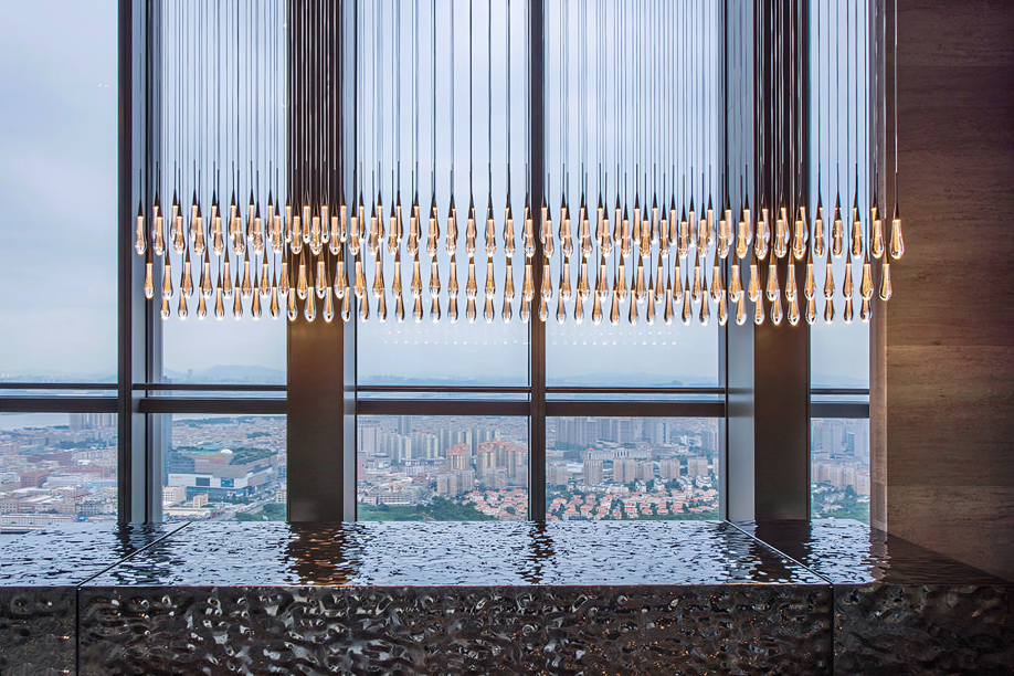 Soltaire Raindrop Crystal Linear Chandelier