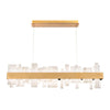 Alabaster Acropolis LED Linear Chandelier
