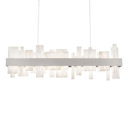 Alabaster Acropolis LED Linear Chandelier