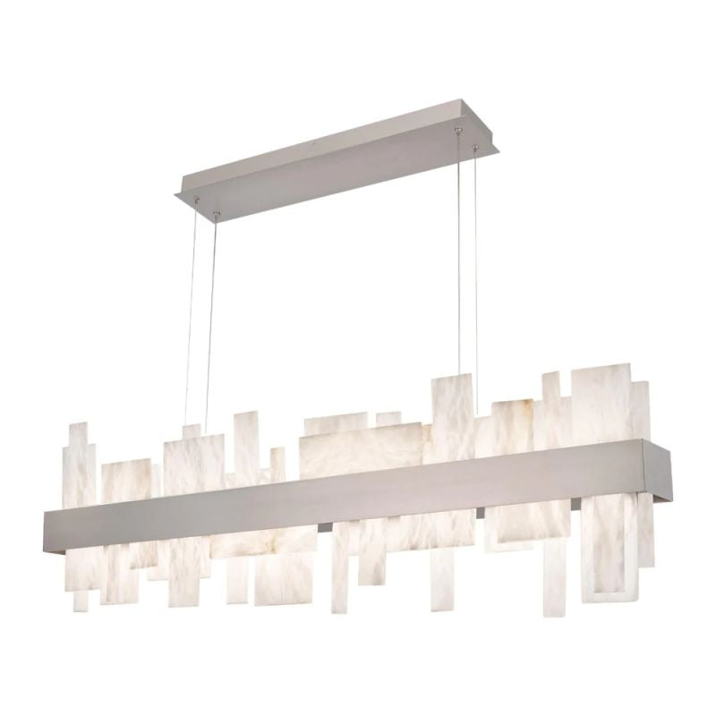 Alabaster Acropolis LED Linear Chandelier