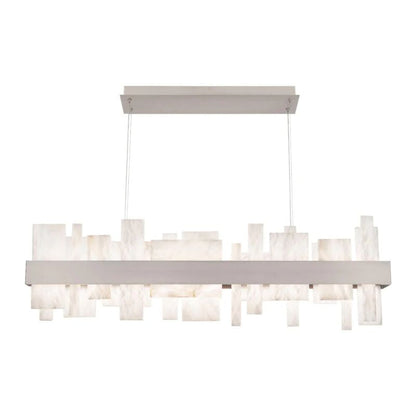 Alabaster Acropolis LED Linear Chandelier