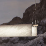 Alabaster Studio Folded Linear Chandelier