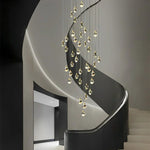 Angle Faceted Crystal Multi-Lights Cascade Chandelier