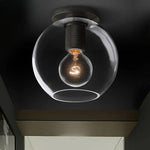 Utilitaire Globe Shade Flush Mount